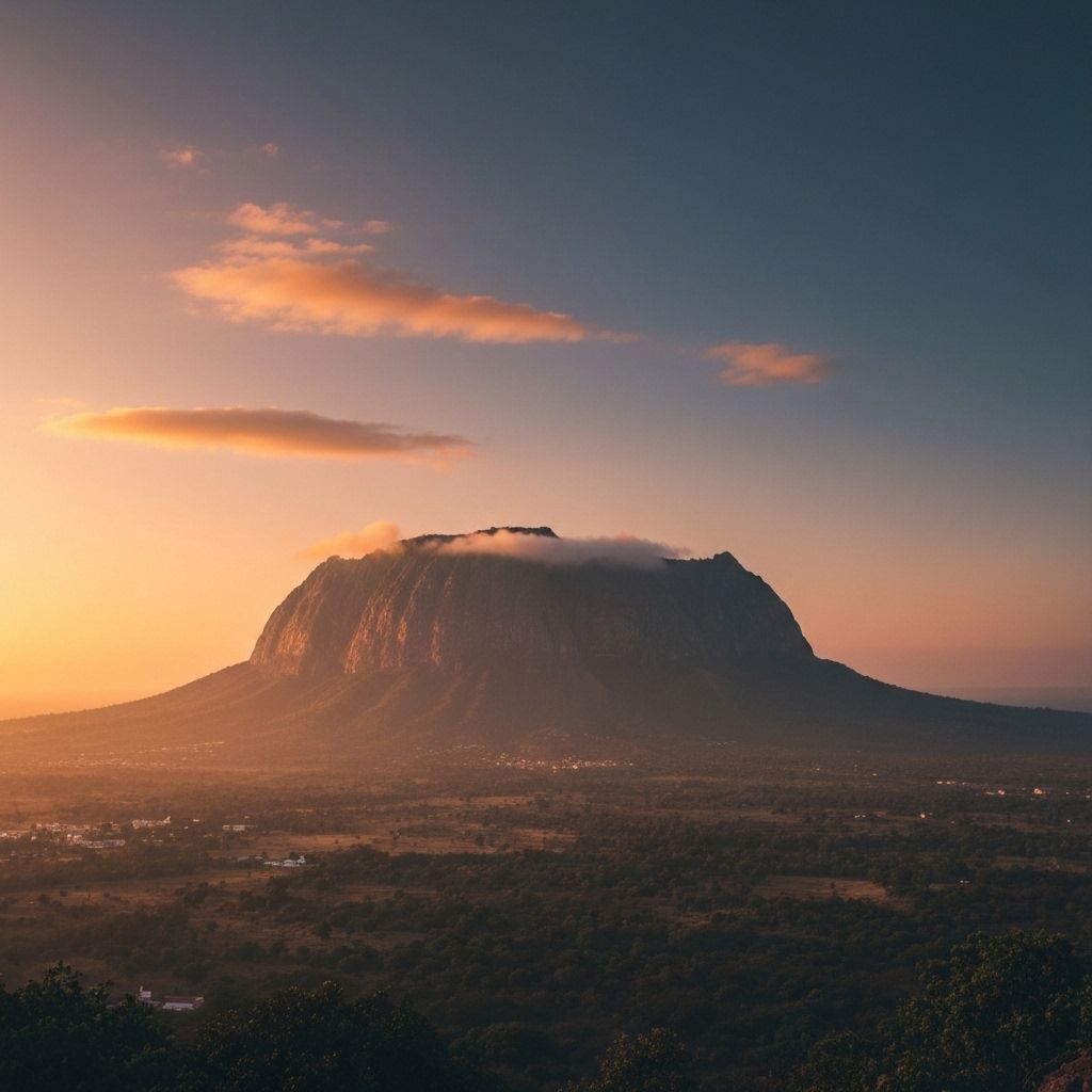 Arunachala Hill at sunrise
